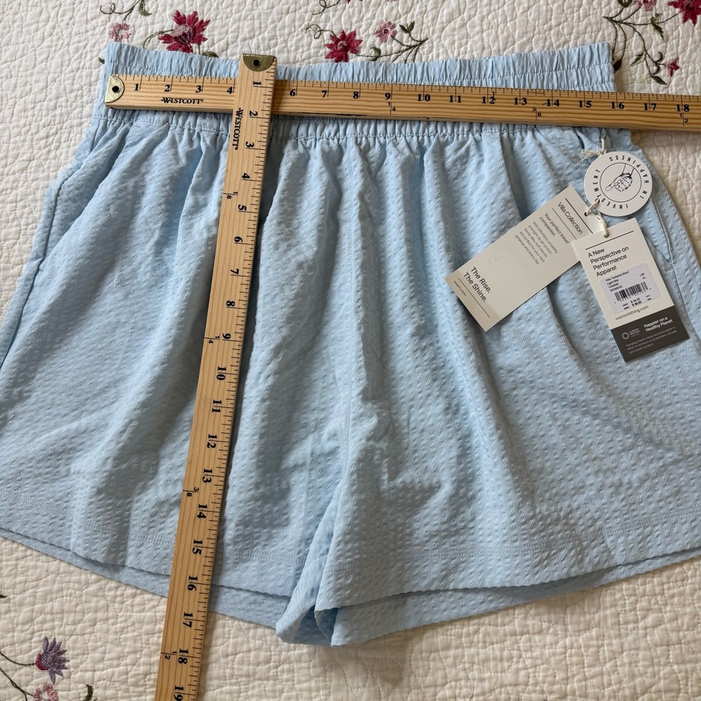 New Vuori Women’s Villa Textured Short Light Mist Blue Size XL VW3082 - Picture 4 of 8
